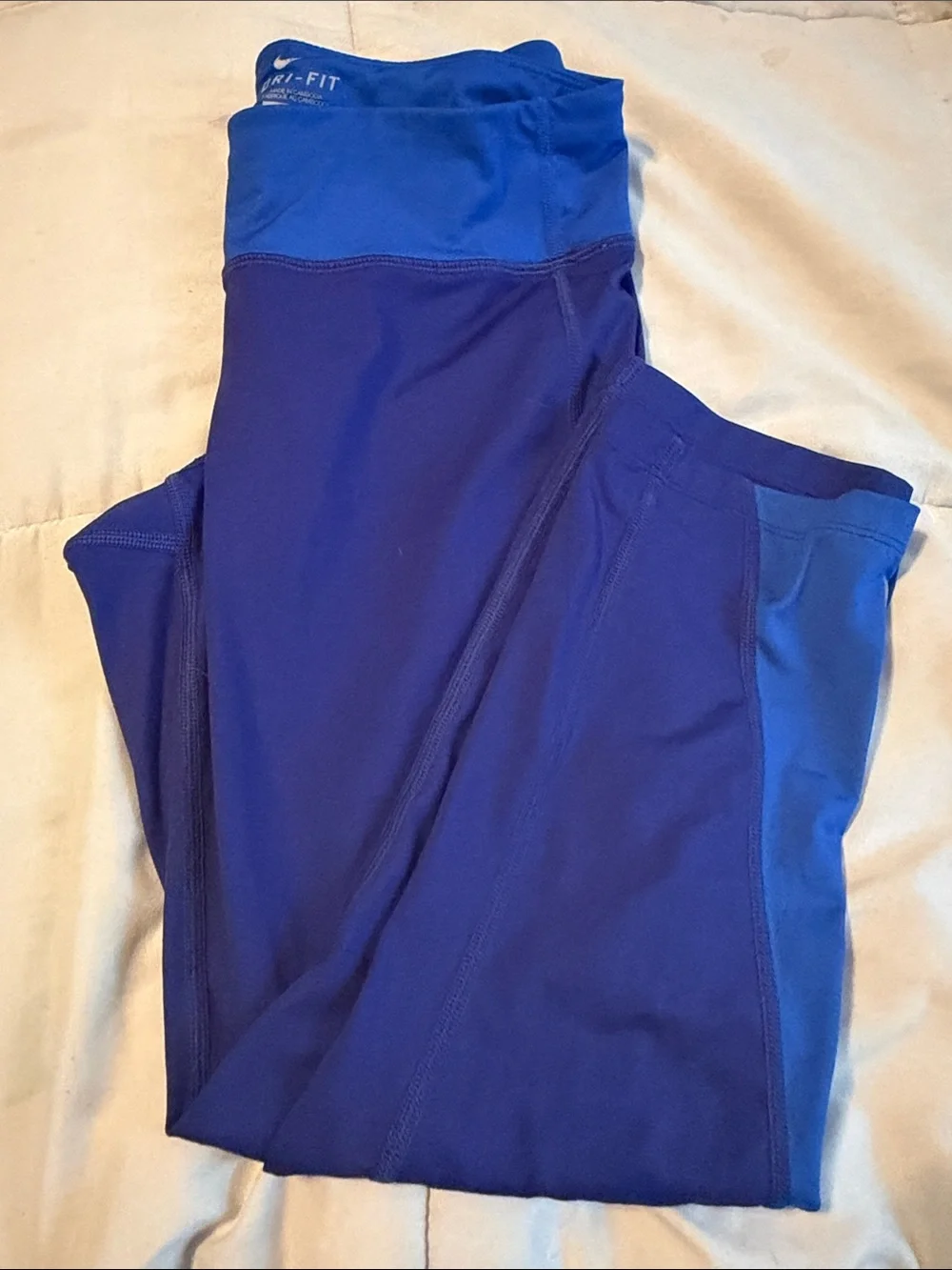 Dri-FIT Blue & Royal Blue Athletic Leggings